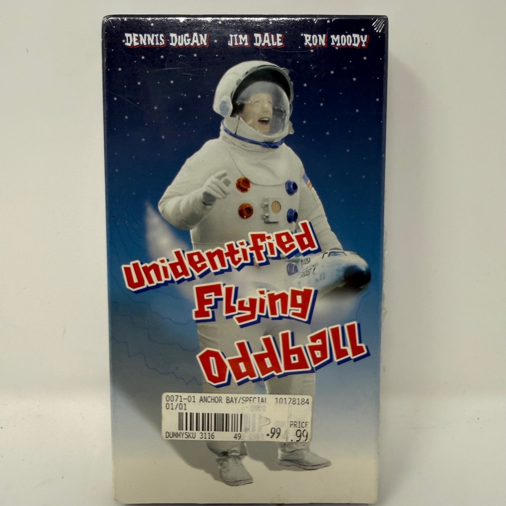Unidentified Flying Oddball VHS 1999 Anchor Bay Disney Dugan Sci-Fi Sealed